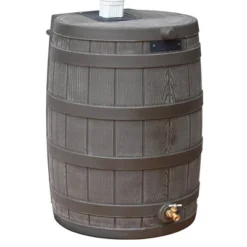 Good Ideas Rain Wizard 50 Gallon Plastic Rain Barrel Water Collector With Brass Spigot -Sunnydaze Decor Store GUEST 51c01588 b5fa 4602 a3e8 446804fe1479