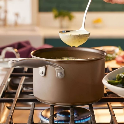 Anolon Ascend 3qt Hard Anodized Nonstick Saucepan With Lid Bronze 8 Anolon Ascend 3qt Hard Anodized Nonstick Saucepan With Lid Bronze - Image 8