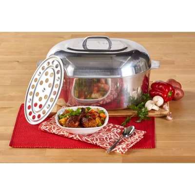 IMUSA 15" Cajun Classic Oval Aluminum Roaster 5 IMUSA 15" Cajun Classic Oval Aluminum Roaster - Image 5