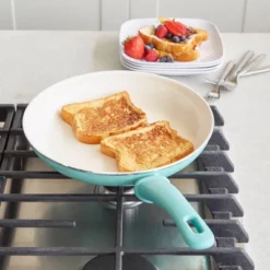 GreenLife 12" Ceramic Non-Stick Open Frypan Turquoise 8 GreenLife 12" Ceramic Non-Stick Open Frypan Turquoise -Sunnydaze Decor Store GUEST 52621ace 5436 4b96 b0a5 5d771af58357