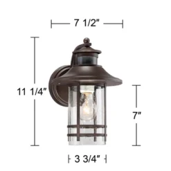 John Timberland Habitat Rustic Industrial Outdoor Wall Light Fixtures Set Of 2 Bronze Dusk To Dawn Motion Sensor 11 1/4" Seedy Glass For Exterior 11 John Timberland Habitat Rustic Industrial Outdoor Wall Light Fixtures Set Of 2 Bronze Dusk To Dawn Motion Sensor 11 1/4" Seedy Glass For Exterior -Sunnydaze Decor Store GUEST 52bc3aef dca0 4701 b081 bca7122338e1