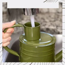 Homarden 34oz Green Long Spout Metal Watering Can Perfect For Outdoor & Indoor Plants