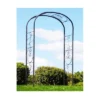 Achla Designs 99" Elegant Handcrafted Ferro Firenze Iron Garden Arbor Roman Bronze Powder Coated