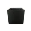 12" Square Concrete/Fiberglass Elegant Indoor/Outdoor Planter Charcoal Gray - Rosemead Home & Garden, Inc.