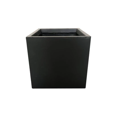 12" Square Concrete/Fiberglass Elegant Indoor/Outdoor Planter Charcoal Gray - Rosemead Home & Garden, Inc. 1 12" Square Concrete/Fiberglass Elegant Indoor/Outdoor Planter Charcoal Gray - Rosemead Home & Garden, Inc.