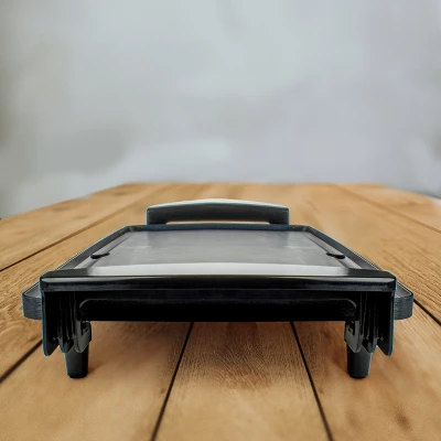 Brentwood TS-819 9x18 Inch Nonstick Electric Griddle In Black With Drip Pan 5 Brentwood TS-819 9x18 Inch Nonstick Electric Griddle In Black With Drip Pan - Image 5