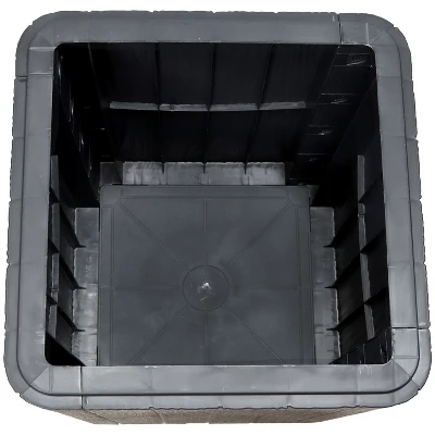 Sunnydaze Decor Sunnydaze Faux Wood Design Outdoor Side Table With Storage - 11.5-Gal. 6 Sunnydaze Decor Sunnydaze Faux Wood Design Outdoor Side Table With Storage - 11.5-Gal. - Image 6