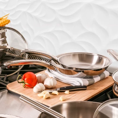 BergHOFF Belly Shape 18/10 Stainless Steel Frying Pan 3 BergHOFF Belly Shape 18/10 Stainless Steel Frying Pan - Image 3