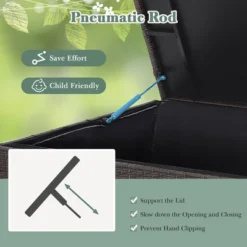 Costway 133 Gallon Patio Rattan Storage Deck Box Container Wheel Handle W/Liner 15 Costway 133 Gallon Patio Rattan Storage Deck Box Container Wheel Handle W/Liner -Sunnydaze Decor Store GUEST 56377fc5 52e7 4da0 a4cd 45a43efee0fc