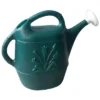 Union Products 63065 Indoor Outdoor 2 Gallon Plant Watering Can W/ Tulip Design & 2 Handles For Garden, Potted Plants, And Patio Pots, Green (2 Pack)