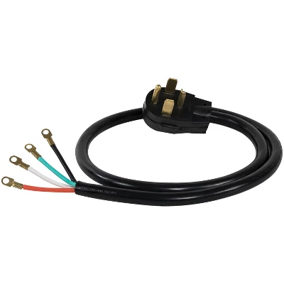 Certified Appliance Accessories® 4-Wire Eyelet 30-Amp Dryer Cord, 6ft 3 Certified Appliance Accessories® 4-Wire Eyelet 30-Amp Dryer Cord, 6ft - Image 3