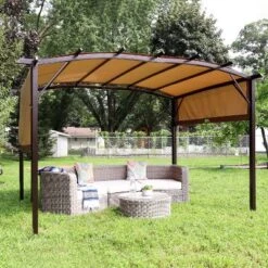 Sunnydaze Decor Sunnydaze 9' X 12' Metal Arched Pergola With Retractable Canopy 15 Sunnydaze Decor Sunnydaze 9' X 12' Metal Arched Pergola With Retractable Canopy -Sunnydaze Decor Store GUEST 5740807e cdbb 4d26 9db0 76530193dea5