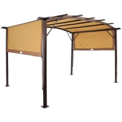 Sunnydaze Decor Sunnydaze 9' X 12' Metal Arched Pergola With Retractable Canopy 18 Sunnydaze Decor Sunnydaze 9' X 12' Metal Arched Pergola With Retractable Canopy -Sunnydaze Decor Store GUEST 5743a480 e82f 4d2b 824c cb8ccd813129