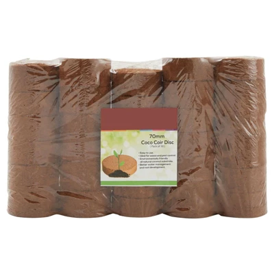 Farmlyn Creek 30 Pack Compressed Coco Coir Plant Pot Pellets Disc, Bulk Gardening Seed Starters For Soil Mix, 2.75 In 6 Farmlyn Creek 30 Pack Compressed Coco Coir Plant Pot Pellets Disc, Bulk Gardening Seed Starters For Soil Mix, 2.75 In - Image 6