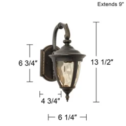 John Timberland Vintage Outdoor Wall Light LED Fixtures Set Of 2 Bronze 13 1/2" Champagne Glass For Exterior House Porch Patio 13 John Timberland Vintage Outdoor Wall Light LED Fixtures Set Of 2 Bronze 13 1/2" Champagne Glass For Exterior House Porch Patio -Sunnydaze Decor Store GUEST 5887038f d6d0 46ab 92d6 842b7e8df347