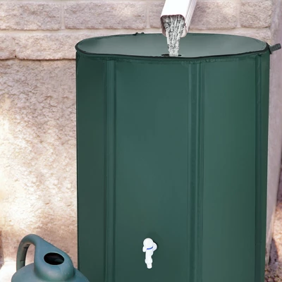Costway 100 Gallon Portable Rain Barrel Water Collector Collapsible Tank W/Spigot Filter 2 Costway 100 Gallon Portable Rain Barrel Water Collector Collapsible Tank W/Spigot Filter - Image 2