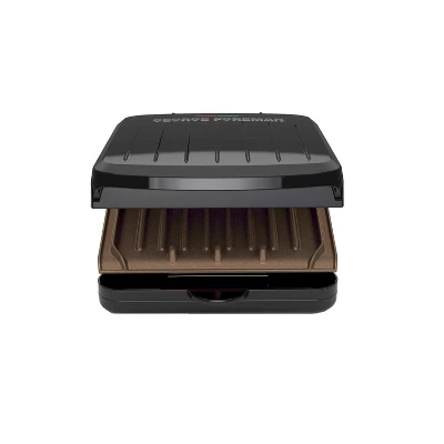 George Foreman 2 Serving Classic Plate Electric Grill & Panini Press - Black - GRS040BZ 1 George Foreman 2 Serving Classic Plate Electric Grill & Panini Press - Black - GRS040BZ