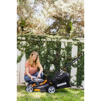 Worx WG743 17" - 40V (2x20) Walk Behind Lawn Mower Battery And Charger Included 2 Worx WG743 17" - 40V (2x20) Walk Behind Lawn Mower Battery And Charger Included - Image 2