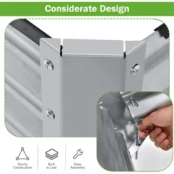 Costway Raised Garden Bed Large Metal Planter Box Kit For Vegetable Herb 6' X 3' X 2' -Sunnydaze Decor Store GUEST 5a322c3e d1e6 4cf4 964d f8dbf65f0a97