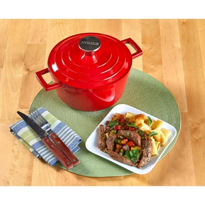 IMUSA 5qt Cast Aluminum Dutch Oven - Red 5 IMUSA 5qt Cast Aluminum Dutch Oven - Red - Image 5