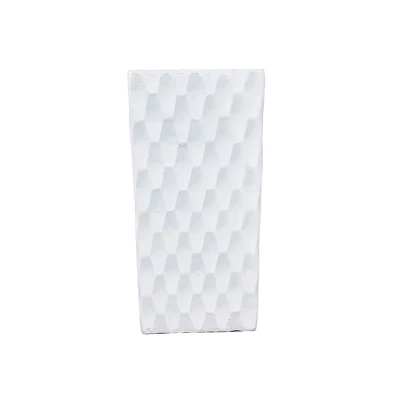 27.6" Square Concrete/Fiberglass Elegant Retro Indoor/Outdoor Planter Pure White - Rosemead Home & Garden, Inc. 5 27.6" Square Concrete/Fiberglass Elegant Retro Indoor/Outdoor Planter Pure White - Rosemead Home & Garden, Inc. - Image 5