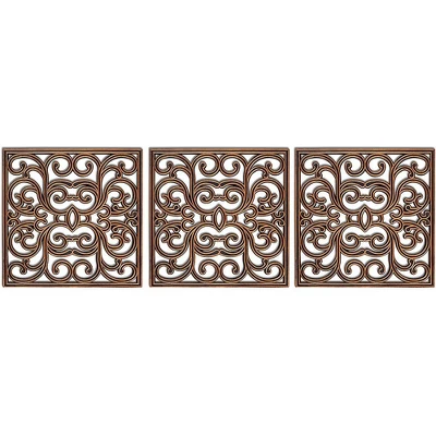 BirdRock Home Rubber Stepping Stone Tiles - 15 X 15" - Set Of 3 - Copper 2 BirdRock Home Rubber Stepping Stone Tiles - 15 X 15" - Set Of 3 - Copper - Image 2