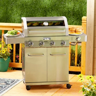 4-Burner Propane Stainless Steel Gas Grill With ClearView Lid Model 41847NG - Monument Grills 5 4-Burner Propane Stainless Steel Gas Grill With ClearView Lid Model 41847NG - Monument Grills - Image 5