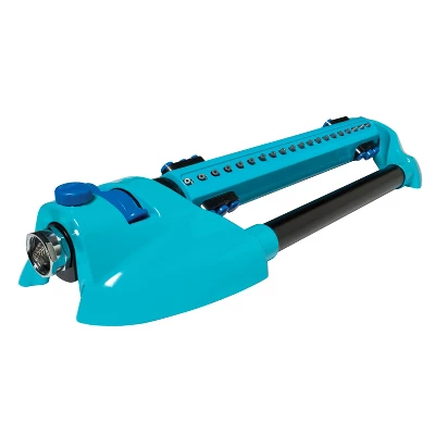 Aqua Joe AJ-OMS20-BRS Indestructible Metal Base Oscillating Sprinkler | Customizable Coverage | 4973 Sq Ft Max Coverage 1 Aqua Joe AJ-OMS20-BRS Indestructible Metal Base Oscillating Sprinkler | Customizable Coverage | 4973 Sq Ft Max Coverage