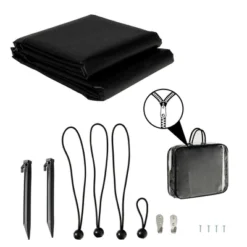 Costway 9' X 7'RV Awning Side Shade Black Mesh Screen Sunshade With Complete Kits 8 Costway 9' X 7'RV Awning Side Shade Black Mesh Screen Sunshade With Complete Kits -Sunnydaze Decor Store GUEST 5d1aa3a0 8e0d 4e20 ab0b 01b4c9c894e8