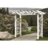 Fairfield Grande 52.25" Vinyl Arbor - White - Vita
