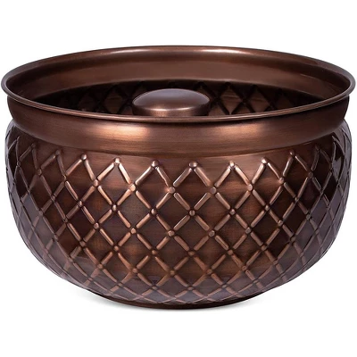 BirdRock Home Decorative Water Hose Pot - Copper - Drainage Hole - Group 3 BirdRock Home Decorative Water Hose Pot - Copper - Drainage Hole - Group - Image 3