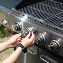 Captiva Designs E02GR001 Stainless Steel 4-Burner Propane Gas Grill With Side Burner And Side Tables 14 Captiva Designs E02GR001 Stainless Steel 4-Burner Propane Gas Grill With Side Burner And Side Tables -Sunnydaze Decor Store GUEST 5e0f25c7 cd68 4994 9908 6a4497019563