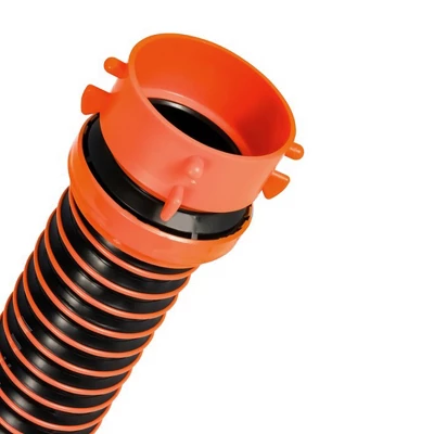 Camco RV RhinoEXTREME 10' Sewer Hose Extension Kit With Rhino Swivel Fittings, Lock Rings, And Superior Crush Protection, Orange 4 Camco RV RhinoEXTREME 10' Sewer Hose Extension Kit With Rhino Swivel Fittings, Lock Rings, And Superior Crush Protection, Orange - Image 4