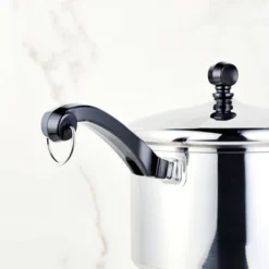 Farberware Classic Series 3qt Stainless Steel Straining Sauce Pan With Lid Silver -Sunnydaze Decor Store GUEST 5e9c3aaf 677b 45f3 a74a 302ba4e78150