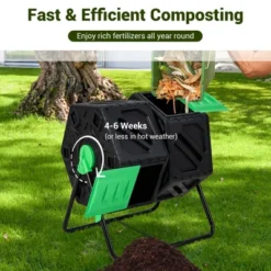 Costway Dual Chamber Compost Tumbler Outdoor Rotating Chamber Compost Bin 34.5 Gallon 13 Costway Dual Chamber Compost Tumbler Outdoor Rotating Chamber Compost Bin 34.5 Gallon -Sunnydaze Decor Store GUEST 5ede0308 53ad 4638 b124 3711361e2571