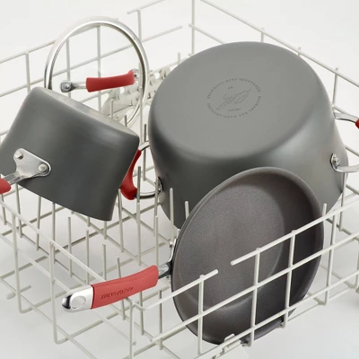 Rachael Ray Cucina Hard Anodized 14" Open Skillet With Helper Handle Cranberry Red 1 Rachael Ray Cucina Hard Anodized 14" Open Skillet With Helper Handle Cranberry Red