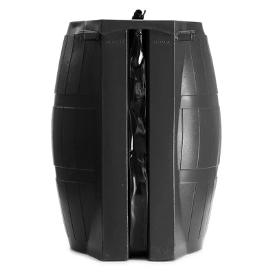 FCMP Outdoor 50-Gallon BPA Free Flat Back Home Rain Catcher Water Storage Collection Barrel For Watering Outdoor Plants & Gardens, Black (2 Pack) 4 FCMP Outdoor 50-Gallon BPA Free Flat Back Home Rain Catcher Water Storage Collection Barrel For Watering Outdoor Plants & Gardens, Black (2 Pack) - Image 4