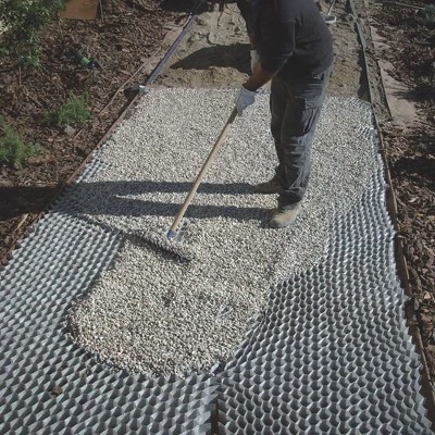 DeWitt DuPont Geotextile 3D Honeycomb 5.6 Oz GroundGrid Outdoor Pathway Soil Stabilization System 1 DeWitt DuPont Geotextile 3D Honeycomb 5.6 Oz GroundGrid Outdoor Pathway Soil Stabilization System