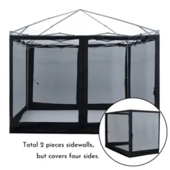 Aoodor Canopy Mesh Sidewall Replacement With 2 Side Zipper For 10' X 10' Pop Up Canopy Tent (Mosquito Net Only) 14 Aoodor Canopy Mesh Sidewall Replacement With 2 Side Zipper For 10' X 10' Pop Up Canopy Tent (Mosquito Net Only) -Sunnydaze Decor Store GUEST 614bb019 6cd9 41e8 bf28 817ba51652e2
