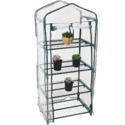 Sunnydaze Decor Sunnydaze Outdoor Portable Growing Rack 4-Tier Greenhouse With Roll-Up Door - 4 Shelves - Clear 16 Sunnydaze Decor Sunnydaze Outdoor Portable Growing Rack 4-Tier Greenhouse With Roll-Up Door - 4 Shelves - Clear -Sunnydaze Decor Store GUEST 62115229 105d 488e a5f4 12ead8baabad