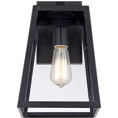 John Timberland Arrington Modern Outdoor Wall Light Fixture Mystic Black 13" Clear Glass For Post Exterior Barn Deck House Porch Yard Posts Patio Home 3 John Timberland Arrington Modern Outdoor Wall Light Fixture Mystic Black 13" Clear Glass For Post Exterior Barn Deck House Porch Yard Posts Patio Home - Image 3