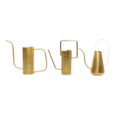 Set Of 3 Glam Metal Tall Planters Gold - Olivia & May 2 Set Of 3 Glam Metal Tall Planters Gold - Olivia & May - Image 2