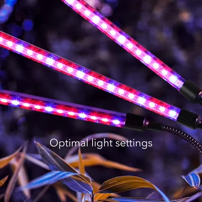 Dartwood LED Grow Lights For Indoor Plants With Red Blue Spectrum - Plant Grow Light With 9 Brightness Levels, Auto On Off Function (3 Pack) 3 Dartwood LED Grow Lights For Indoor Plants With Red Blue Spectrum - Plant Grow Light With 9 Brightness Levels, Auto On Off Function (3 Pack) - Image 3