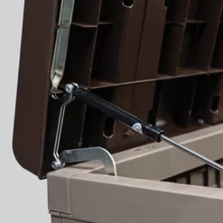 Starplast 153 Gallon Plastic Deck Box Mocha Brown -Sunnydaze Decor Store GUEST 6638a2e3 7e76 4443 ab29 bd4433be2b0c