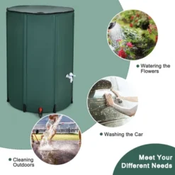 Costway 100 Gallon Portable Rain Barrel Water Collector Collapsible Tank W/Spigot Filter 13 Costway 100 Gallon Portable Rain Barrel Water Collector Collapsible Tank W/Spigot Filter -Sunnydaze Decor Store GUEST 67ac2c85 5b79 440f 922d 13aeb4cfbbbb