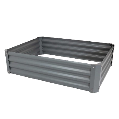 Sunnydaze Decor Sunnydaze Raised Powder-Coated Steel Rectangle Garden Bed Kit For Plants, Flowers, Herbs And Vegetables - 47" Wide X 11" Deep 7 Sunnydaze Decor Sunnydaze Raised Powder-Coated Steel Rectangle Garden Bed Kit For Plants, Flowers, Herbs And Vegetables - 47" Wide X 11" Deep - Image 7