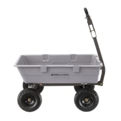 Gorilla Carts 800 Pound Capacity Heavy Duty Poly Yard Garden Steel Dump Utility Wheelbarrow Wagon Cart With 2 In 1 Towing ATV Handle, Gray 7 Gorilla Carts 800 Pound Capacity Heavy Duty Poly Yard Garden Steel Dump Utility Wheelbarrow Wagon Cart With 2 In 1 Towing ATV Handle, Gray -Sunnydaze Decor Store GUEST 695e6548 c791 4481 9af3 2cda5bbef411