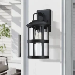 Glass Outdoor Wall Light Black - Wellfor 10 Glass Outdoor Wall Light Black - Wellfor -Sunnydaze Decor Store GUEST 6a14c2e9 466b 4e47 a805 d24206976478