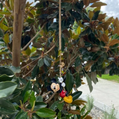 Disney 3" Wide Mickey Mouse Swing'N'Ring Resin/Stone Outdoor Novelty Planter Multicolor 4 Disney 3" Wide Mickey Mouse Swing'N'Ring Resin/Stone Outdoor Novelty Planter Multicolor - Image 4