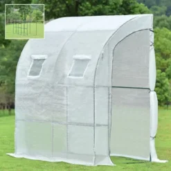 Aoodor 6.7ft. X 3.3ft. X 7.2ft. Outdoor Walk-in Greenhouse Lean To Portable Wall Two Doors 10 Aoodor 6.7ft. X 3.3ft. X 7.2ft. Outdoor Walk-in Greenhouse Lean To Portable Wall Two Doors -Sunnydaze Decor Store GUEST 6acee837 e0e9 4d8d a929 114641cb2c3f